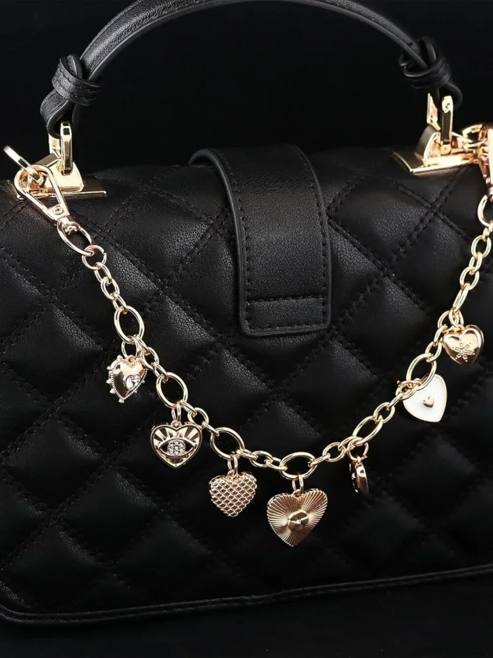 Bag Purse Charm Chain for Handbags - Gold Key Chain Accessories - Cute Keychain